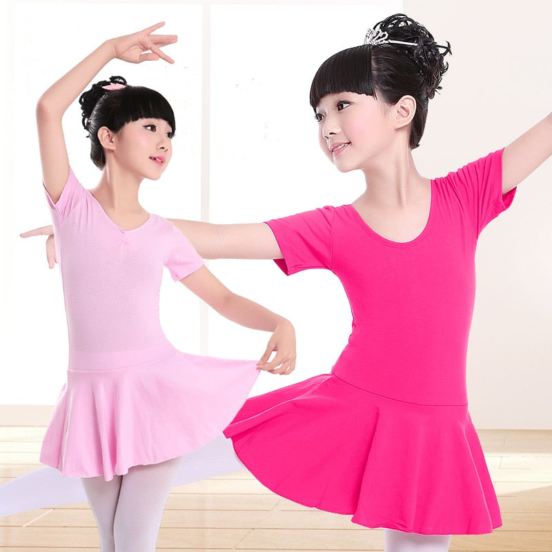 Sukienka bawełniana do baletu dla dziewczynki