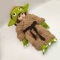 Kostium niemowlęcy Baby Yoda na sesje zdjęciową