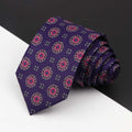 Męski elegancki krawat we wzór paisley