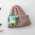 Dziecięca zimowa czapka z dinozaurem