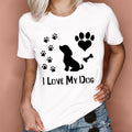 Damska koszulka I LOVE MY DOG