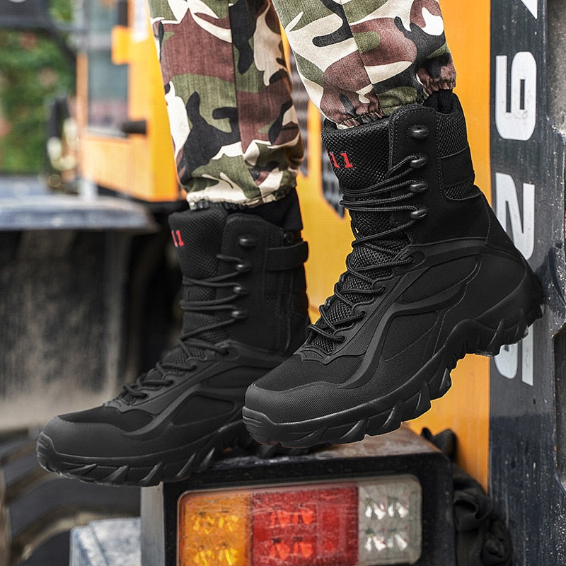 Męskie zimowe buty wojskowe