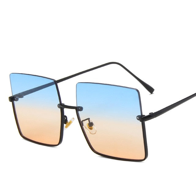 Damskie okulary przeciwsłoneczne półramkowe
