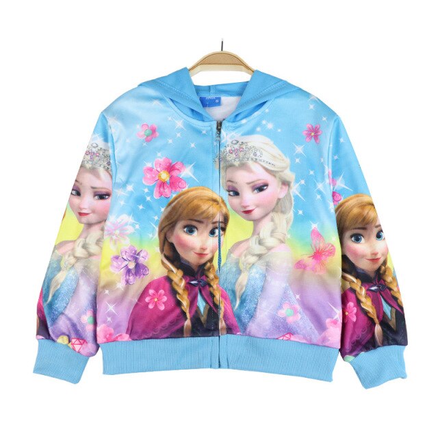 Bluza z kapturem dziewczęca Frozen Kraina Lodu