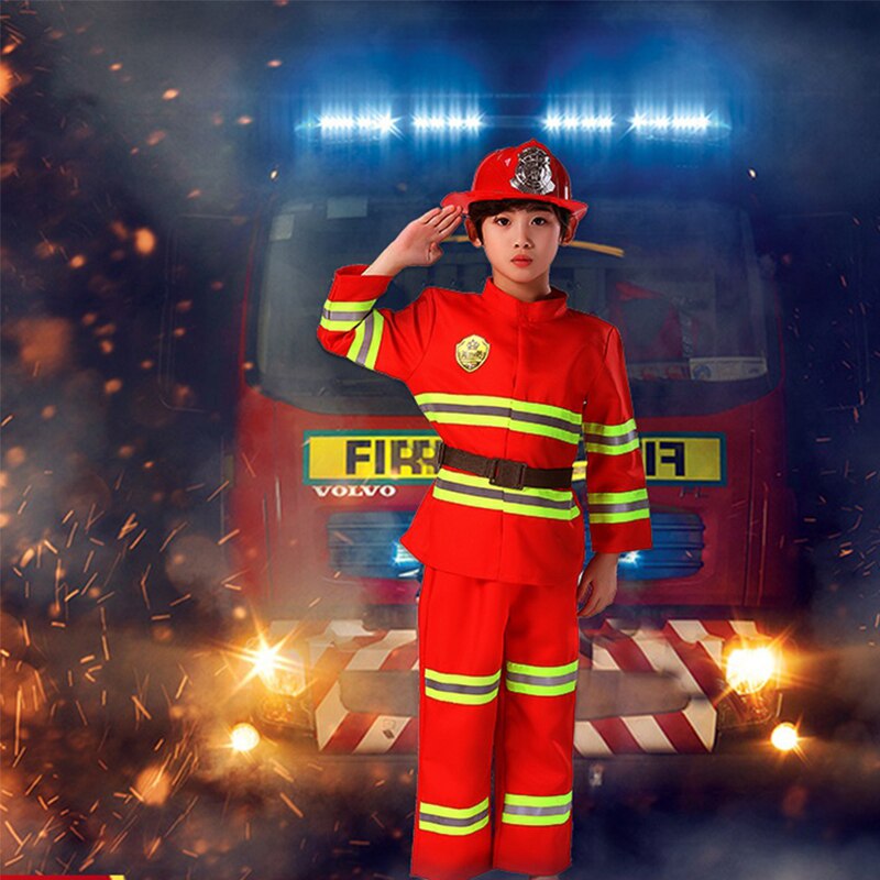 Kostium strój strażaka do przebrania dla dzieci