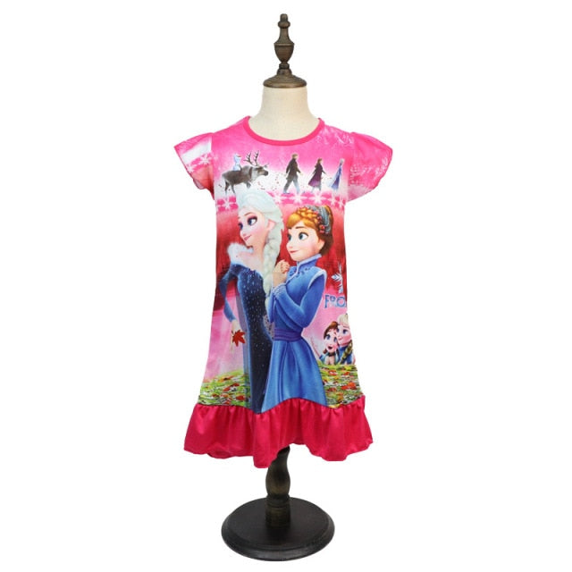 Bawełniana sukienka dla dziewczynki z Królewną Śnieżką