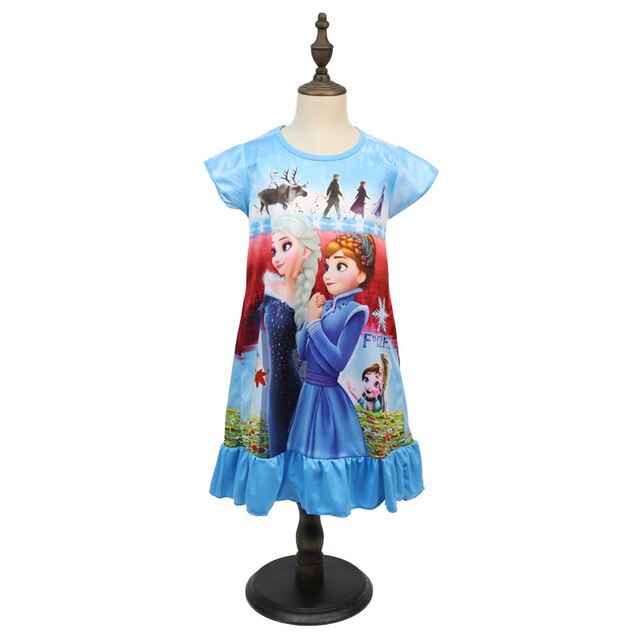 Bawełniana sukienka dla dziewczynki z Królewną Śnieżką