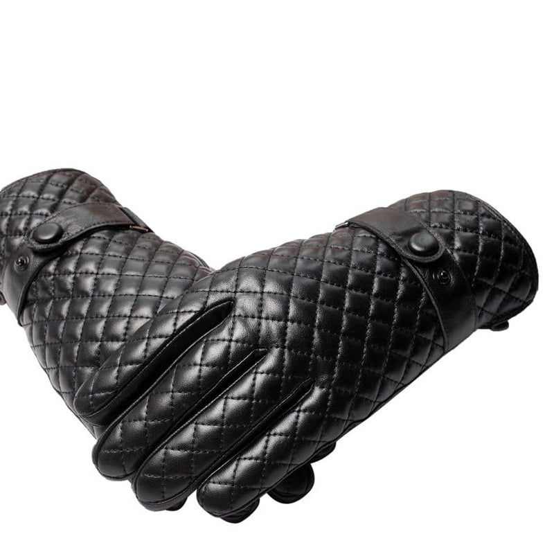 Męskie zimowe rękawiczki z owczej skóry
