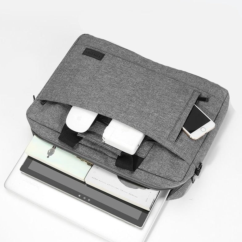 Płócienna torba pokrowiec na laptopa