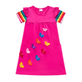 Śliczna bawełniana sukienka dla dziewczynki Jednorożec