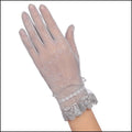 Damskie przezroczyste jedwabne rękawiczki