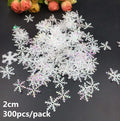 Śnieżynki dekoracyjne drobne 200/300 szt.