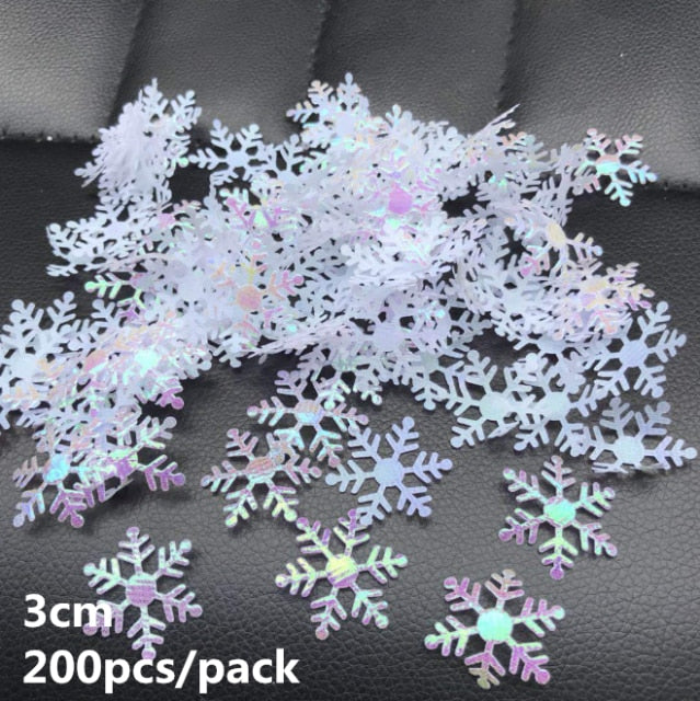 Śnieżynki dekoracyjne drobne 200/300 szt.