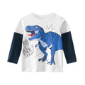 Bawełniana koszulka chłopięca Dinozaur