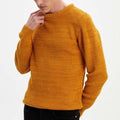 Męski sweter z okrągłym dekoltem