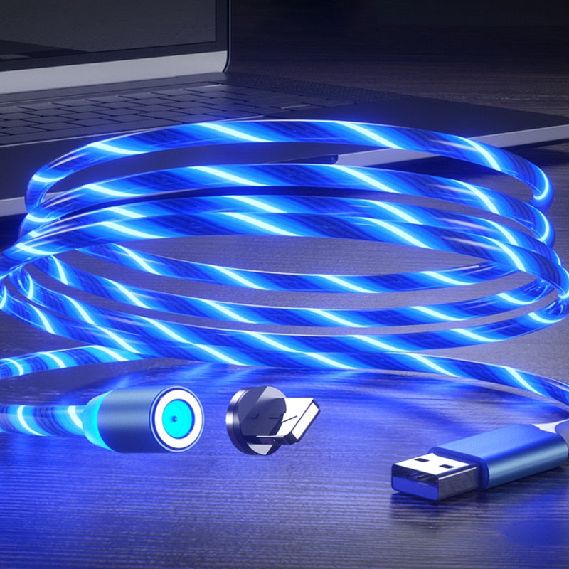 Kabel magnetyczny świecący LED
