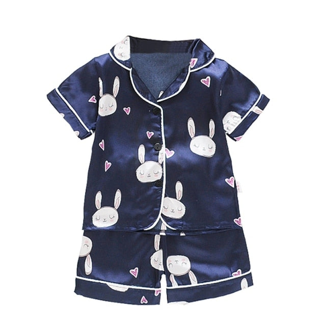Satynowa piżama dla dzieci