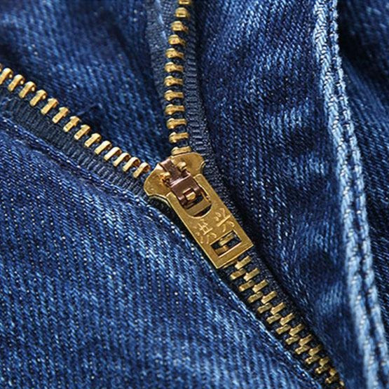 Męskie proste bawełniane spodnie dżinsowe