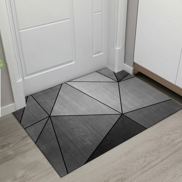 Dywanik pod drzwi w geometryczne wzory