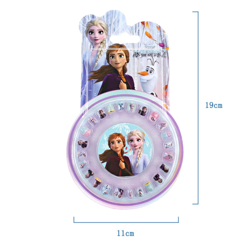 Naklejki na paznokcie dla dziewczynek Kraina Lodu Frozen Elsa Anna