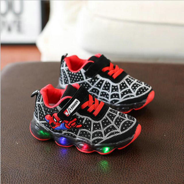 Świecące buty dla dzieci Spiderman