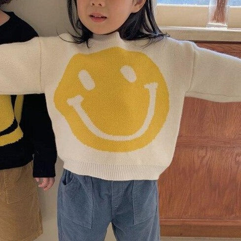 Dzianinowy sweter dziecięcy Smile