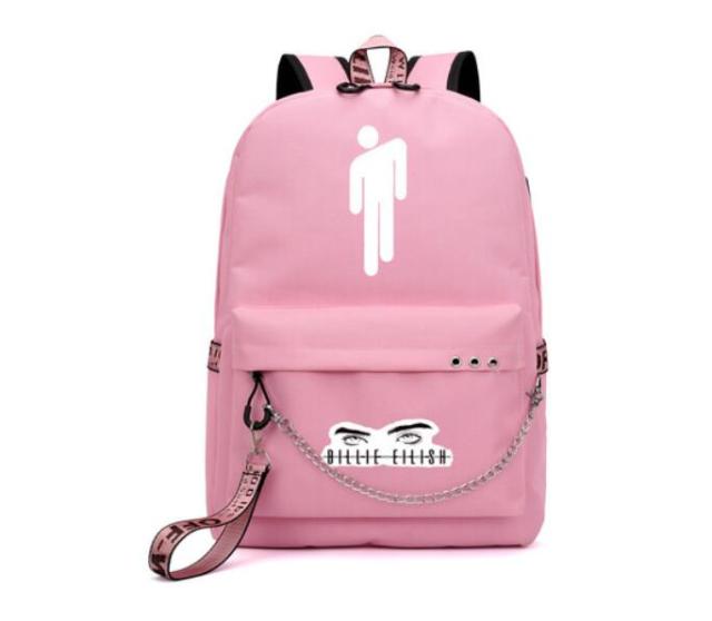 Plecak szkolny BILLIE EILISH z portem USB (Wyprzedaż)