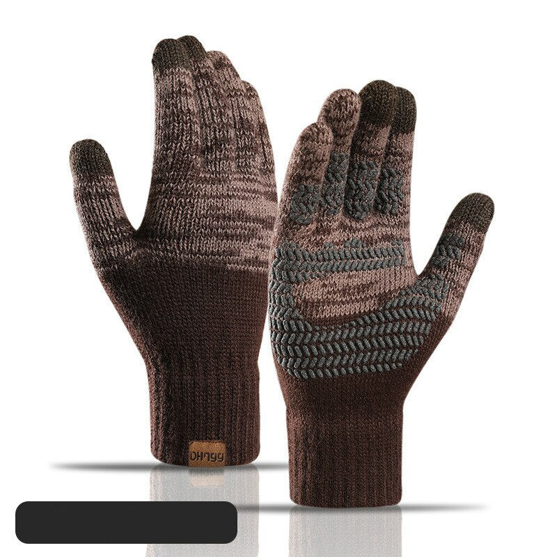 Męskie antypoślizgowe ciepłe rękawiczki narciarskie