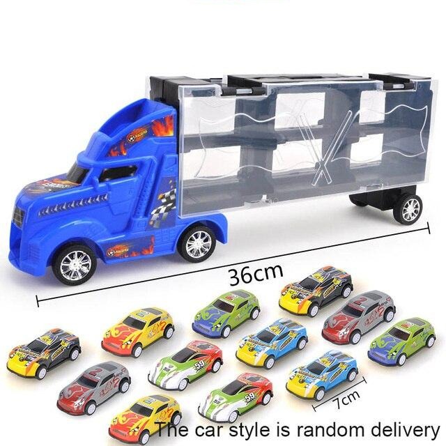 Ciężarówka z autami zestaw dla dzieci