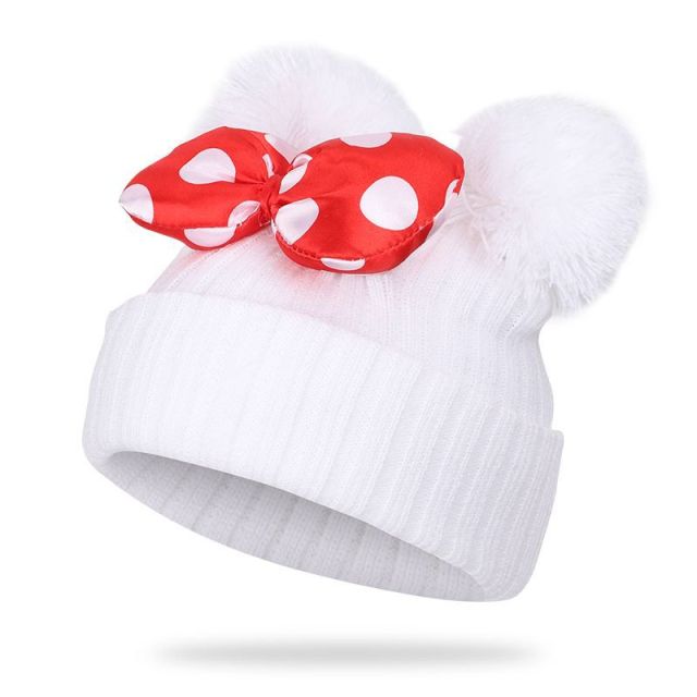 Zimowa czapka dziewczęca Myszka Minnie