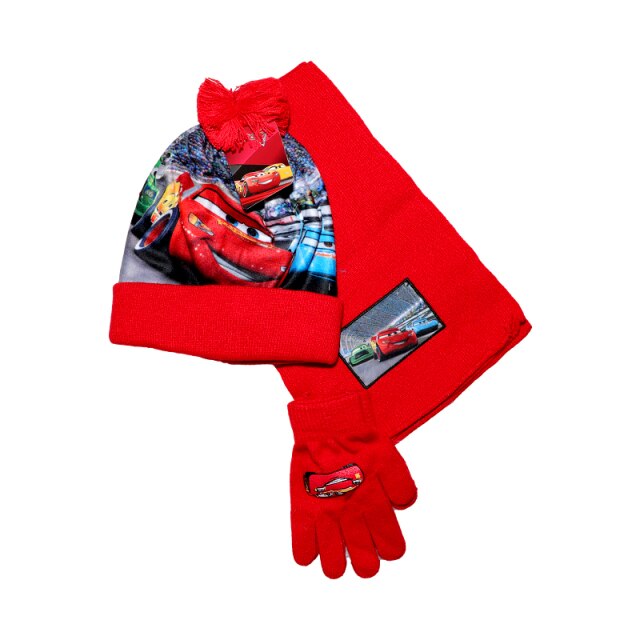 Komplet chłopięcy czapka, szalik i rękawiczki Spiderman
