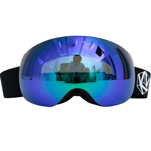 Gogle narciarskie z filtrem UV400 przeciwmgielne