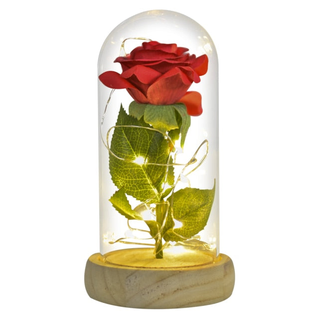 Róża w szklanej kopule