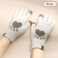 Damskie bawełniane rękawiczki zimowe