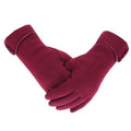 Damskie zimowe ocieplane rękawiczki