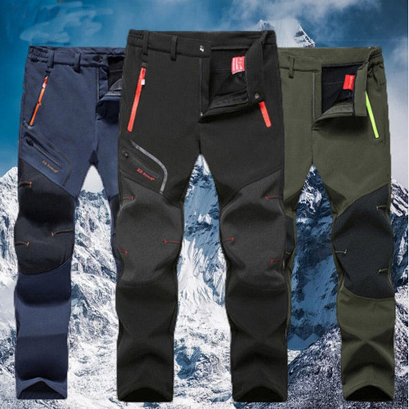 Męskie zimowe spodnie trekkingowe