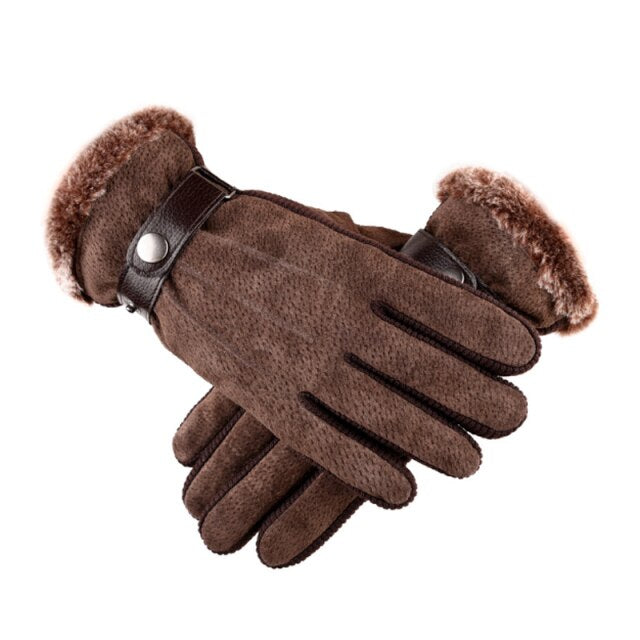 Męskie ocieplane rękawiczki zimowe (Wyprzedaż)